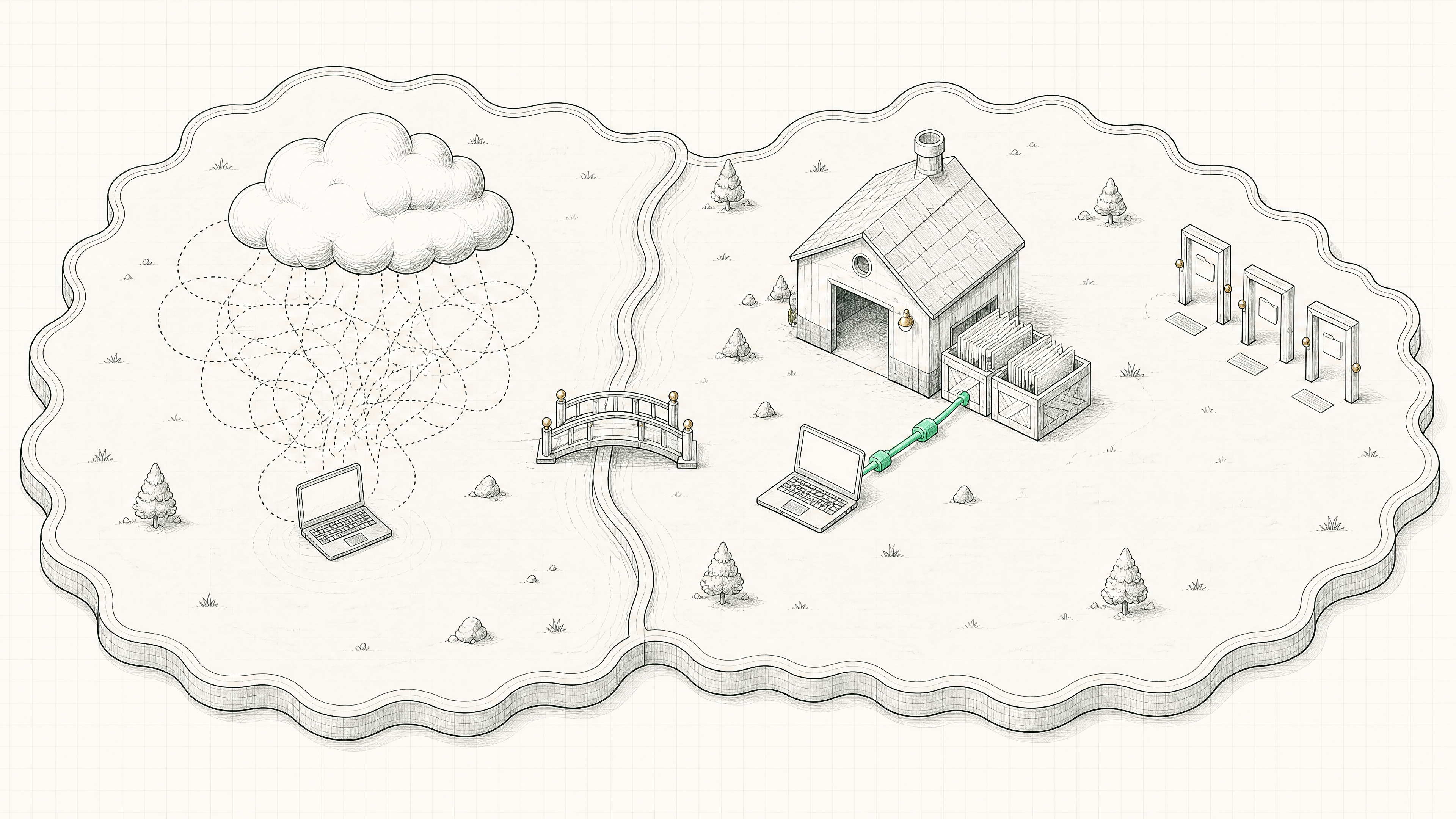 Cloud round-trips vs the direct local line
