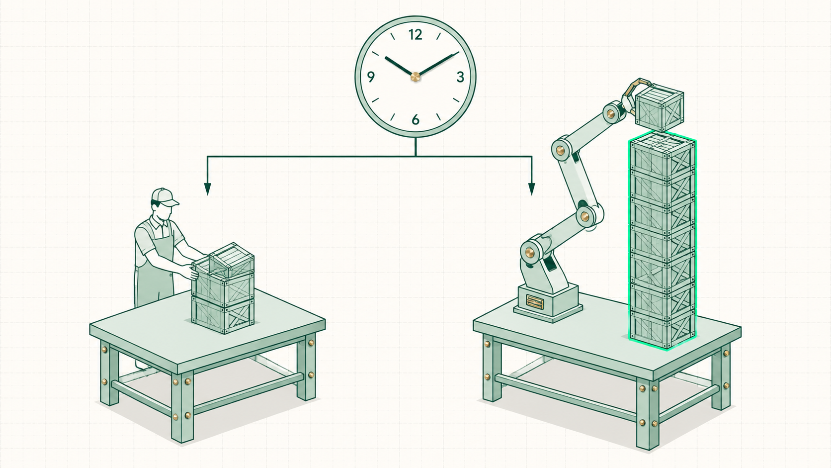 Same hours, more output