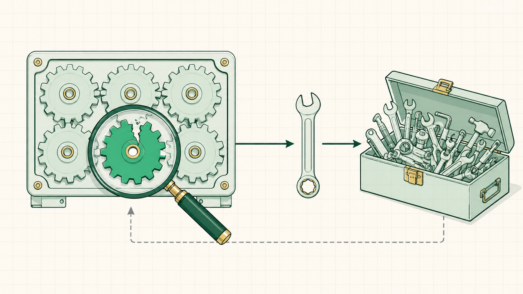 Diagnose, then sell the fix