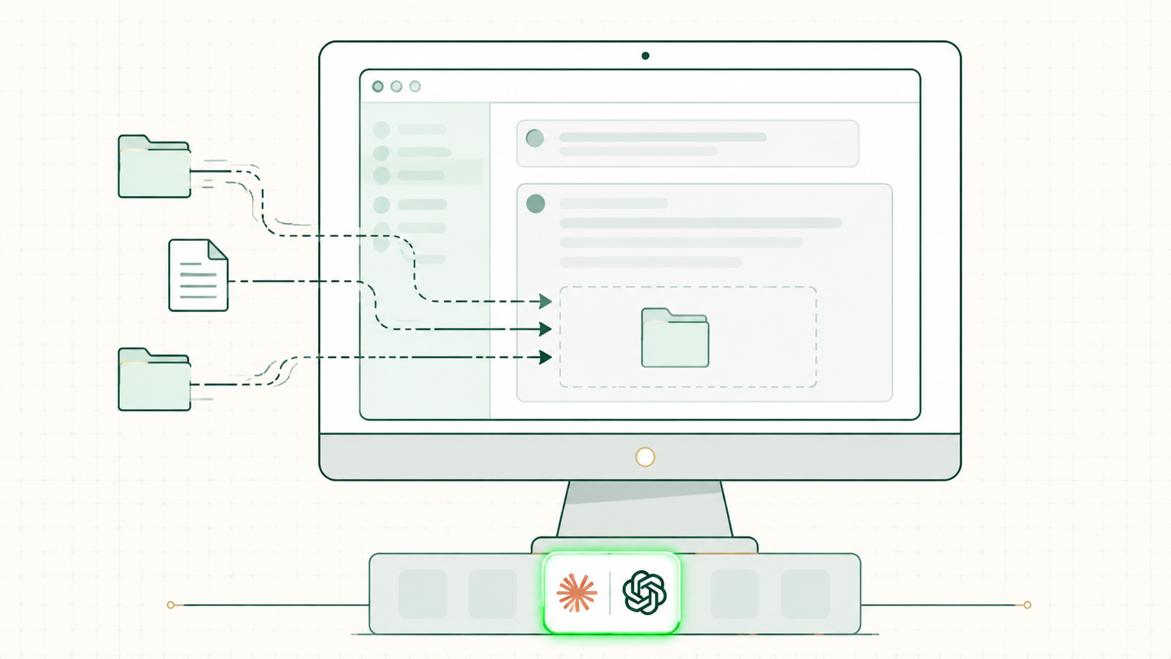 The desktop app — moved in