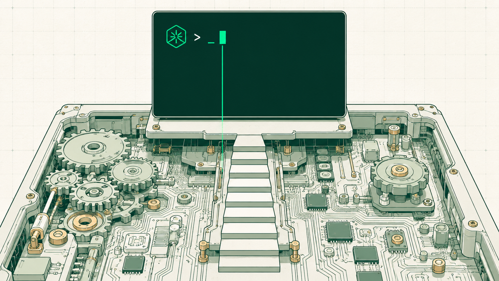 The terminal — full power